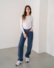 Cargar imagen en el visor de la galería, PANTALON STRAIGHT LENGHT RIGIDO TIRO ALTO 4223
