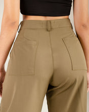 Cargar imagen en el visor de la galería, PANTALON  MOM FIT STRETCH TIRO ALTO OLIVA  4175

