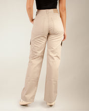 Cargar imagen en el visor de la galería, PANTALON STRAIGHT CARGO STRETCH TIRO ALTO 4198
