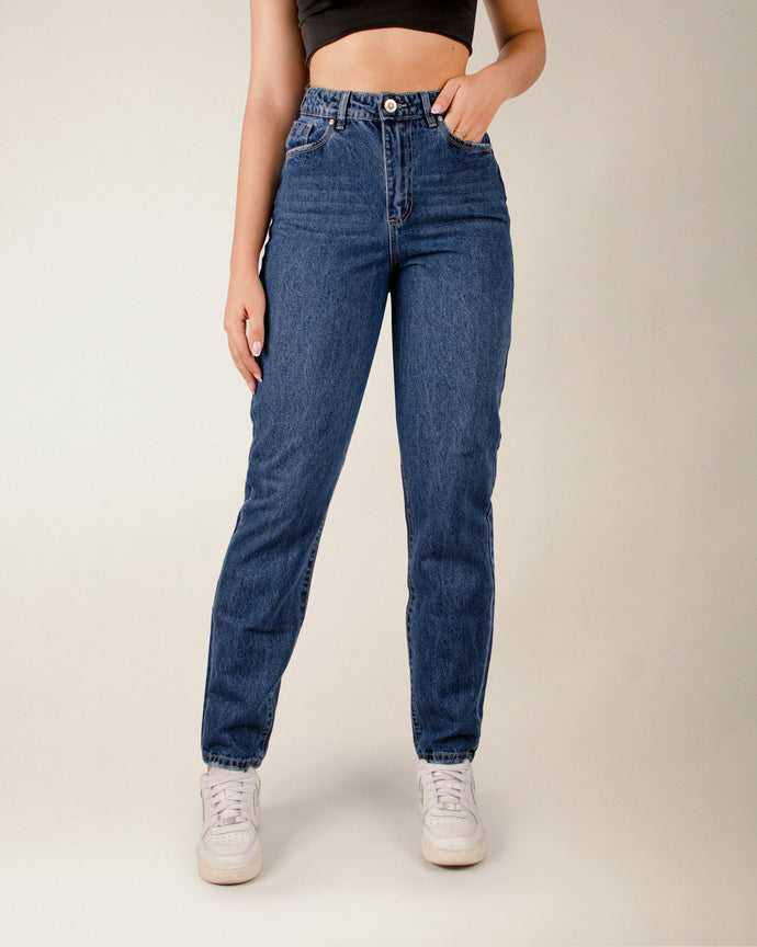 JEAN MOM FIT RIGIDO TIRO ALTO 4204