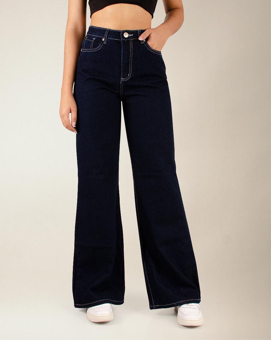 JEAN MOM FLARE RIGIDO TIRO ALTO 4225