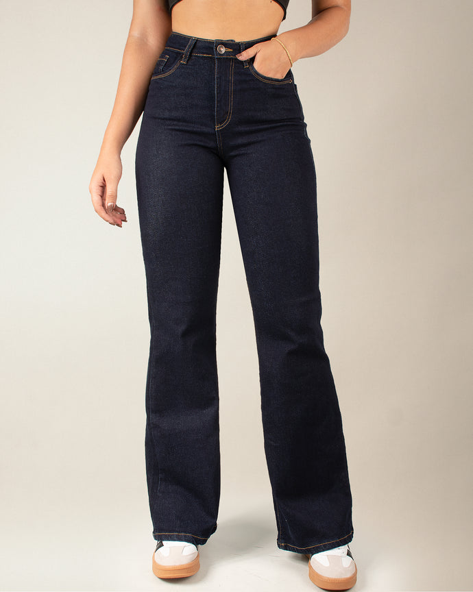 JEAN MOM FLARE STRETCH TIRO ALTO 4270