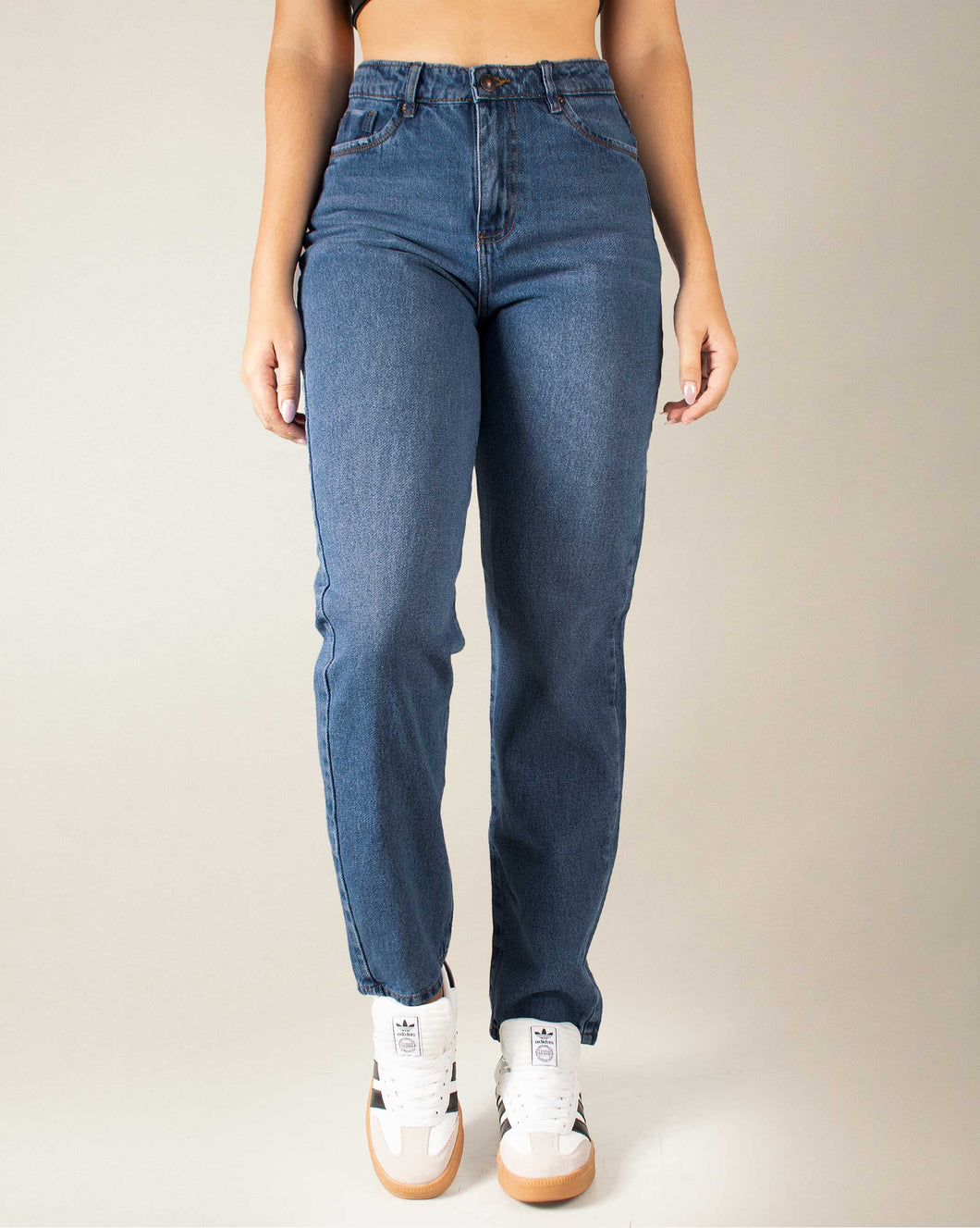 JEAN MOM FIT RIGIDO TIRO ALTO 4287