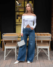 Cargar imagen en el visor de la galería, JEAN WIDE LEG RIGIDO TIRO ALTO 4271
