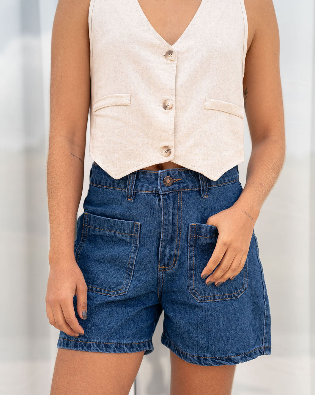 SHORT RIGIDO TIRO ALTO 4215